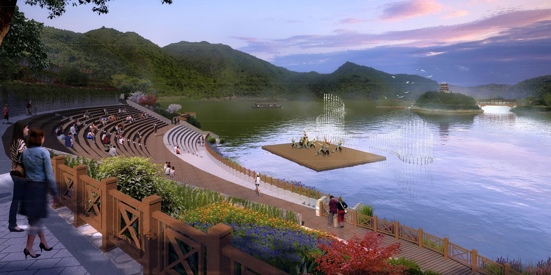 Landscape Planning Of Thousand- Gorge Lake Eco- Tourism Resort Jingning She Auto