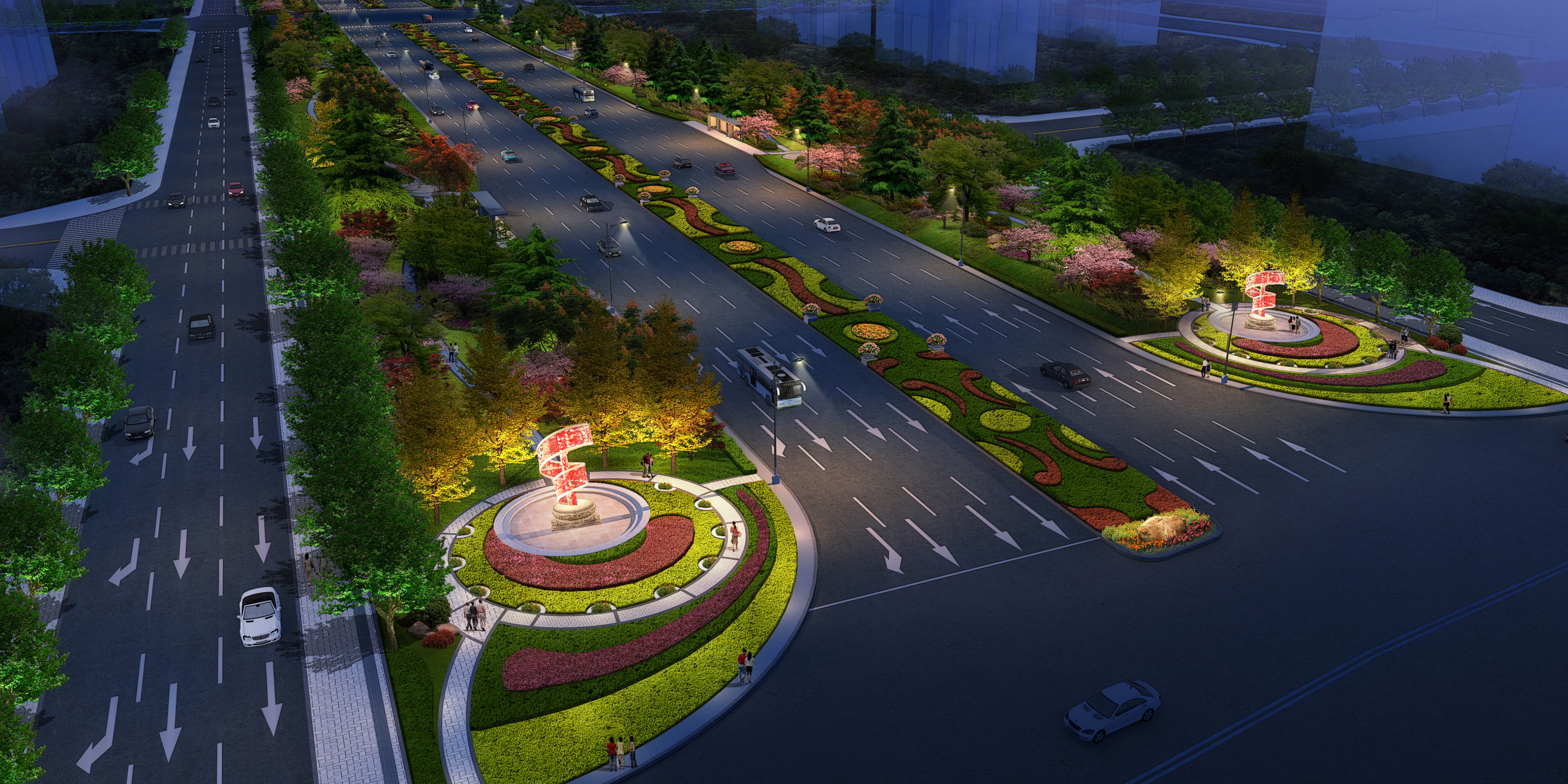 Hexi Landscape Avenue Design
